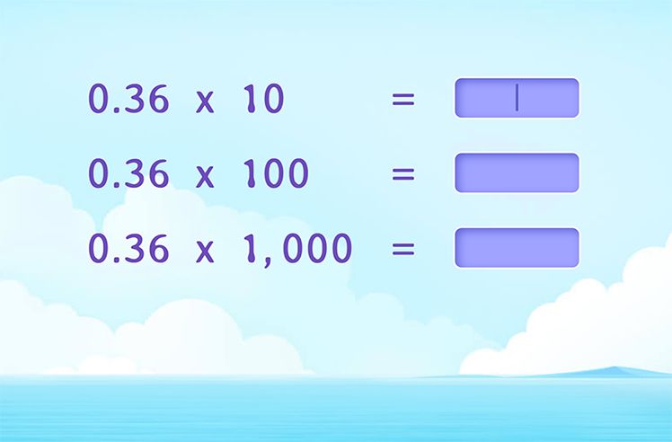 Complete the Decimal Multiplication Pattern Gaming